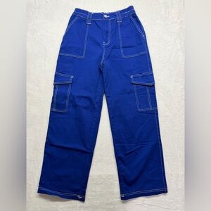 Almost Famous Blue Cargo Pants Women’s